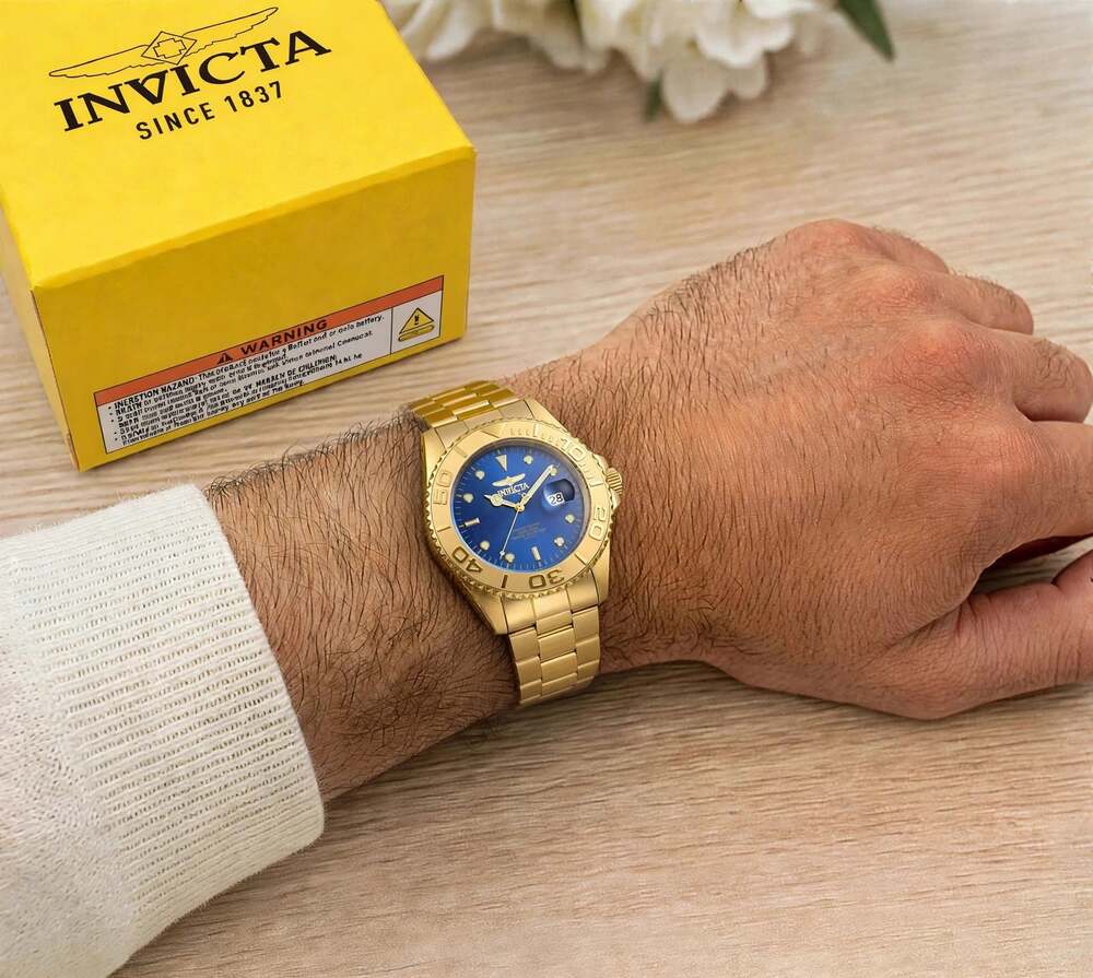 29947 - Invicta Pro Diver Abbysor Men's Watch - 43mm, Gold NIB, Factory Wrapped